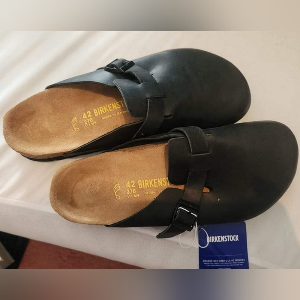 Birkenstock Clogs Oiled Black Leather